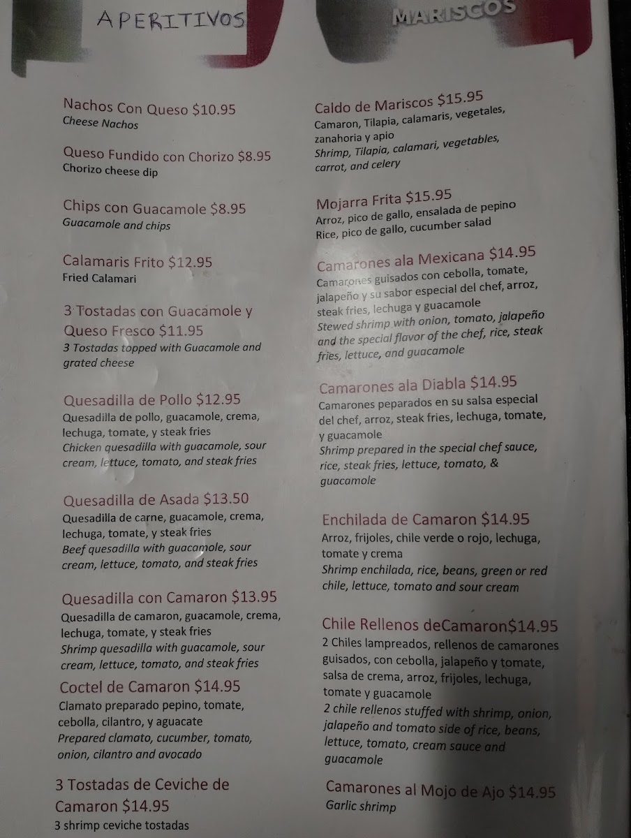 Menu Chapin & Mex Restaurant-1