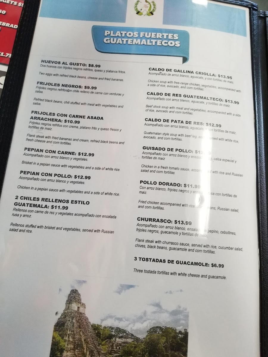 Menu Chapin & Mex Restaurant-8